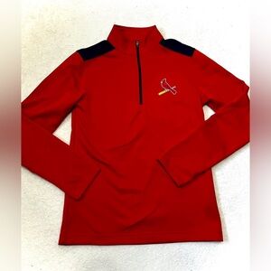 MLB St. Louis Cardinals Men's Quarter Zip - Small